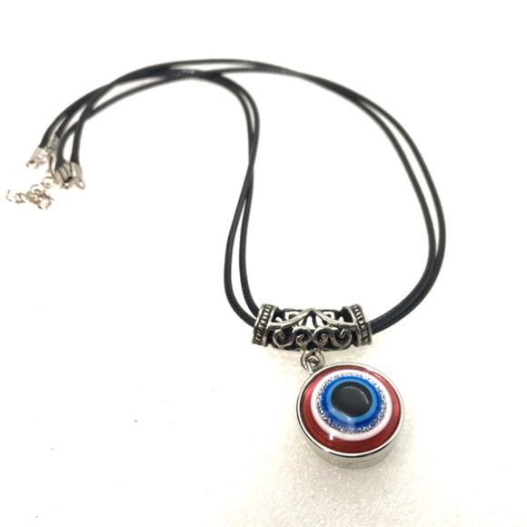 Necklace Evil eye protector 20mm snap SN20 - Picture 2 of 4